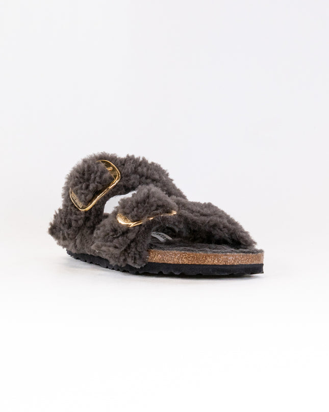 Birkenstock Arizona Big Buckle Shearling (Women's) - Concrete Gray