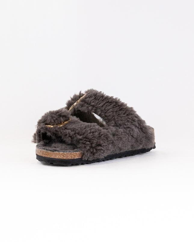 Birkenstock Arizona Big Buckle Shearling (Women's) - Concrete Gray