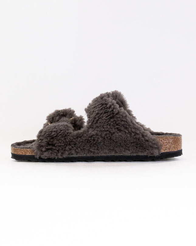Birkenstock Arizona Big Buckle Shearling (Women's) - Concrete Gray