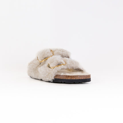 Birkenstock Arizona Big Buckle Shearling (Women's) - Teddy Eggshell