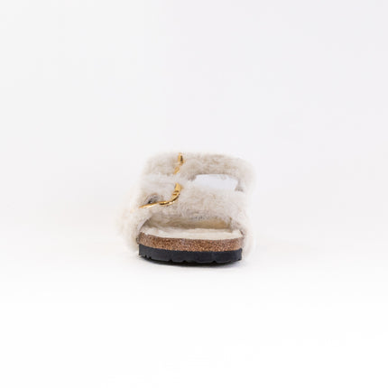 Birkenstock Arizona Big Buckle Shearling (Women's) - Teddy Eggshell