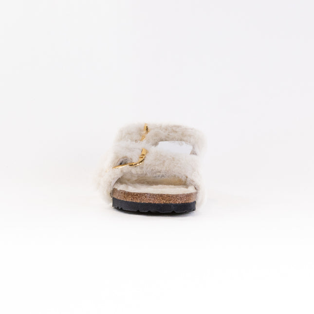 Birkenstock Arizona Big Buckle Shearling (Women's) - Teddy Eggshell