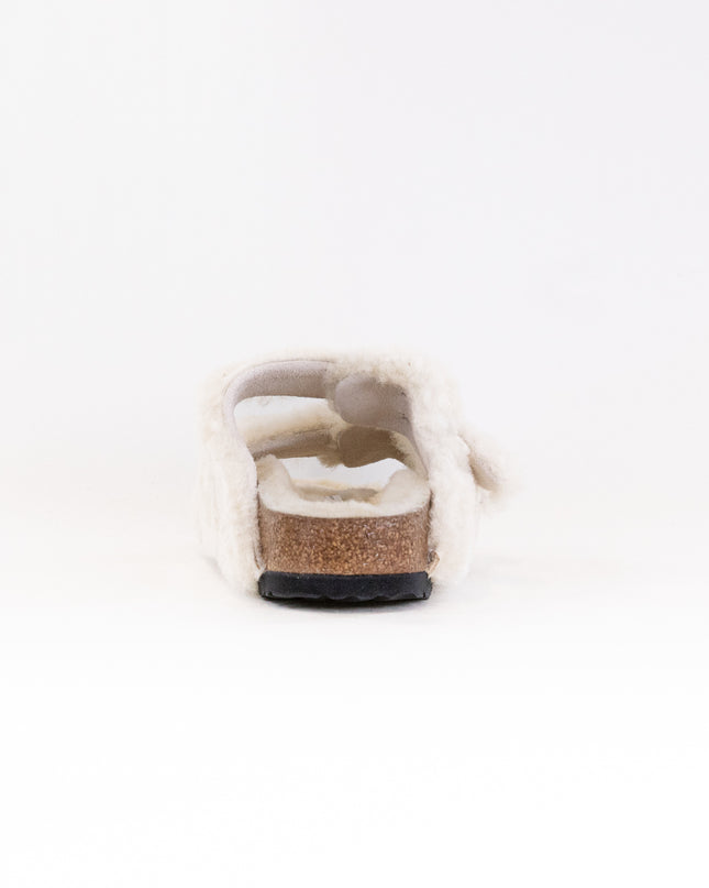 Birkenstock Arizona Big Buckle Shearling (Women's) - Teddy Eggshell