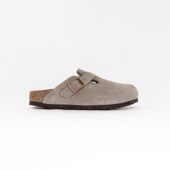 Birkenstock Boston Soft Footbed (Unisex) - Taupe Suede