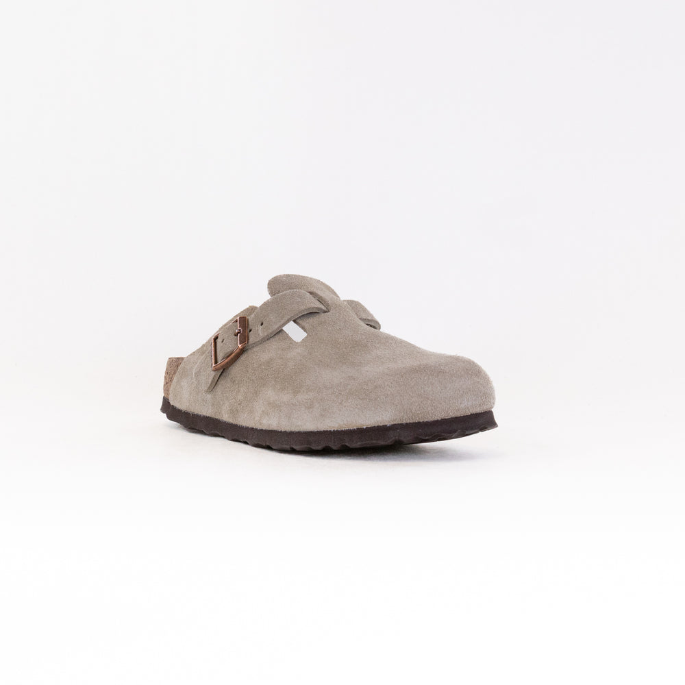 Birkenstock Boston Soft Footbed (Unisex) - Taupe Suede