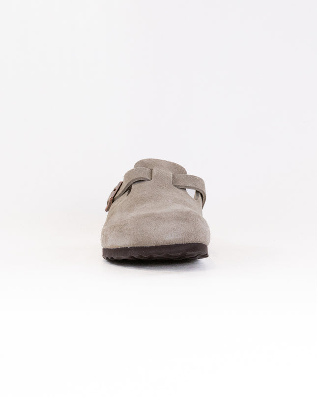 Birkenstock Boston Soft Footbed (Unisex) - Taupe Suede