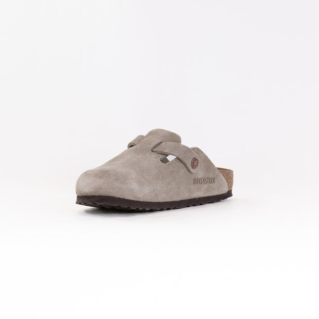 Birkenstock Boston Soft Footbed (Unisex) - Taupe Suede