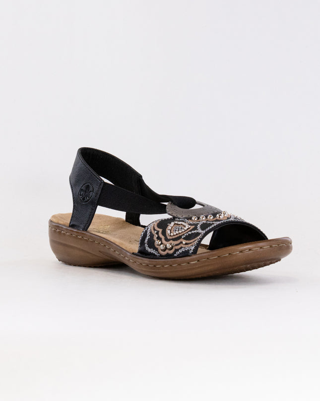 Rieker Regina Sandal (Women's) - Black