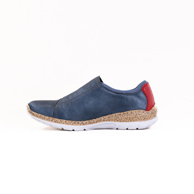Rieker N4264-14 (Women's) - Blue
