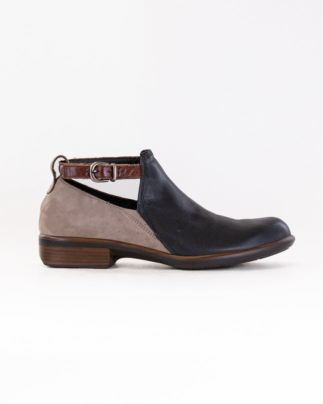Naot Kamsin (Women's) - Black Raven/Stone Nubuck/Luggage Brown