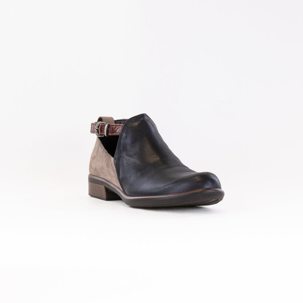 Naot Kamsin (Women's) - Black Raven/Stone Nubuck/Luggage Brown