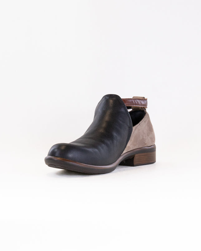 Naot Kamsin (Women's) - Black Raven/Stone Nubuck/Luggage Brown