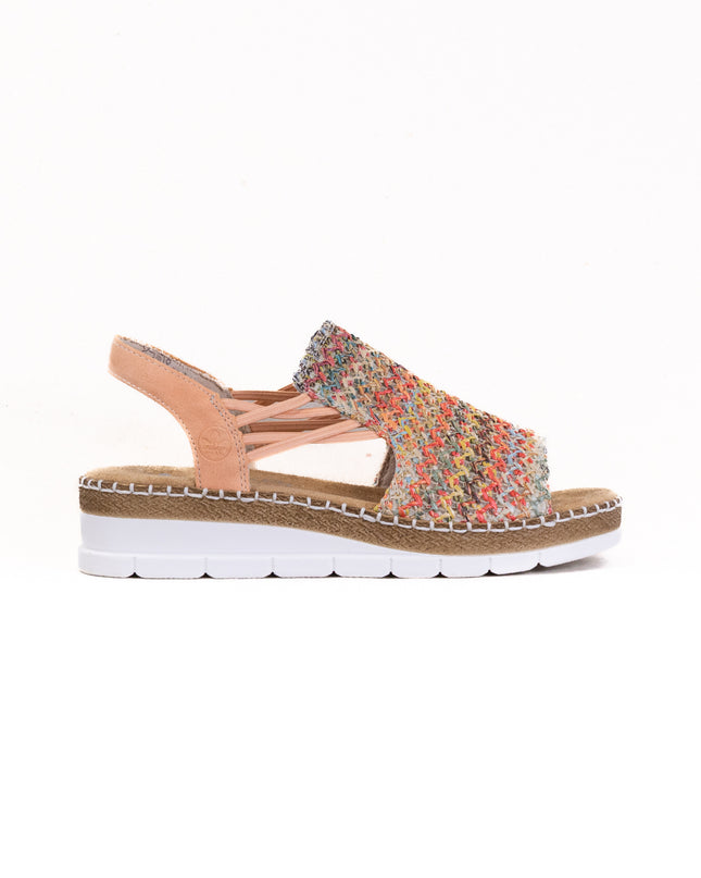Rieker Regina V1241 (Women's) - Multi/Apricot