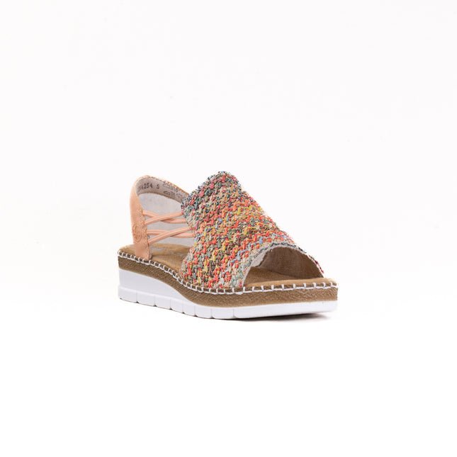 Rieker Regina V1241 (Women's) - Multi/Apricot