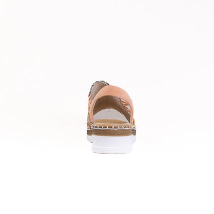 Rieker Regina V1241 (Women's) - Multi/Apricot