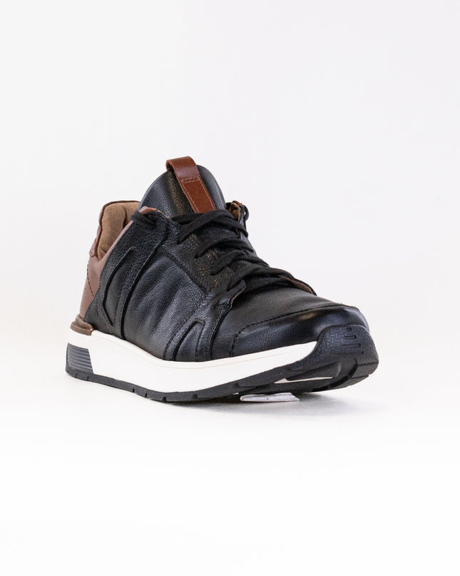 Naot Magnify (Men's) Soft Black Leather Chestnut