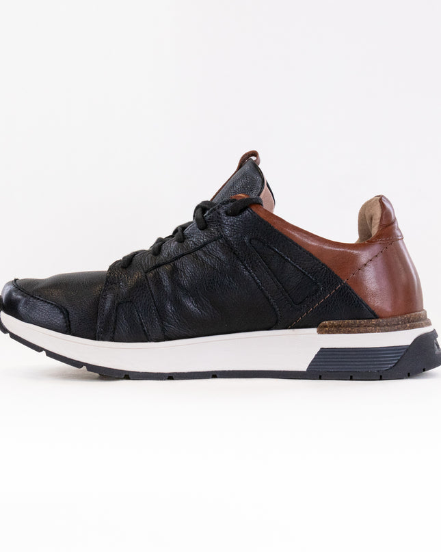 Naot Magnify (Men's) Soft Black Leather Chestnut