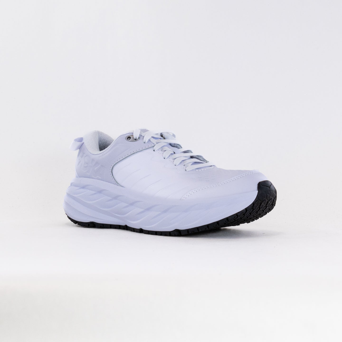 Hoka Bondi Sr Wide (Women's) White Leather – Chiappetta Shoes