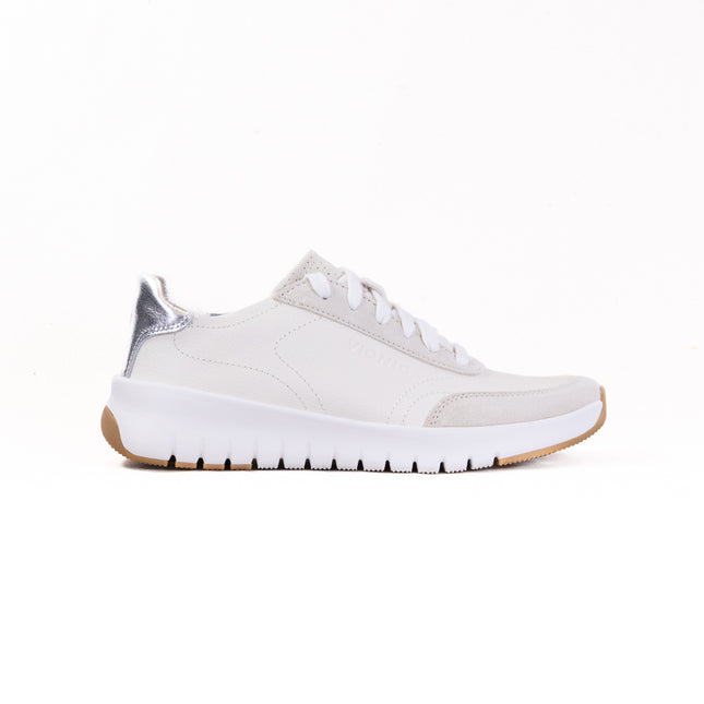Vionic Uptown Sneaker (Women's) - Ivory/Silver