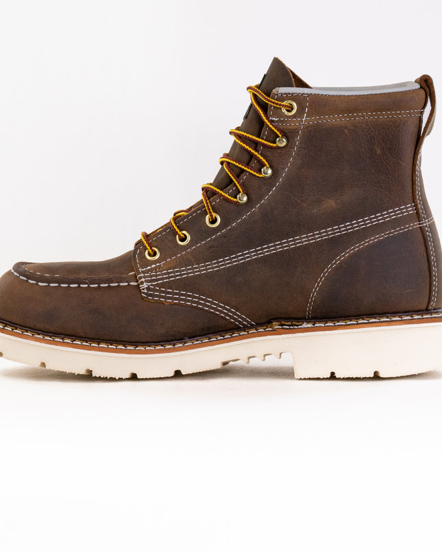 Thorogood American Heritage 6'' Safety Toe Moc Toe Maxwear90 (Men's) - Crazy Horse