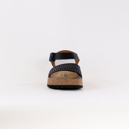 Birkenstock-Papillo Glenda (Women's) - Black Raffia Leather