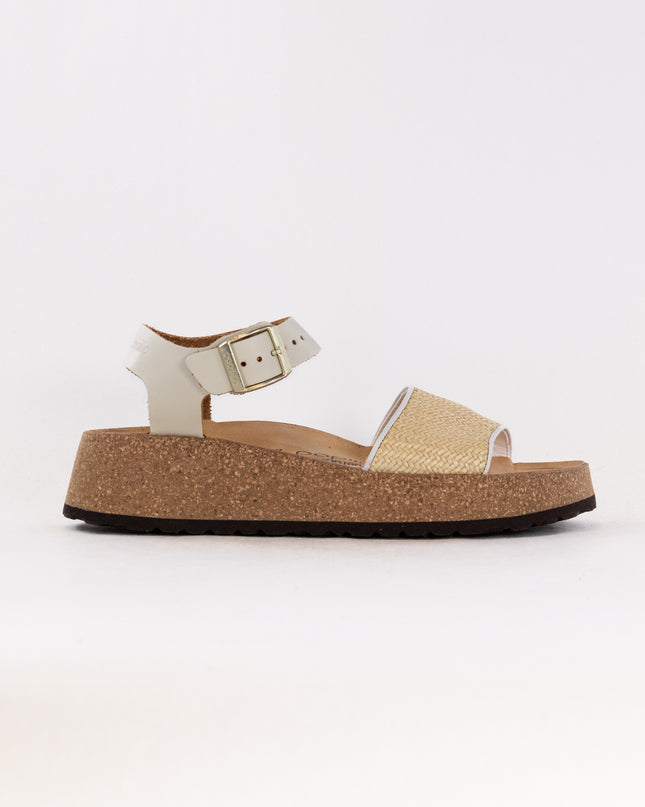 Birkenstock-Papillo Glenda (Women's) - Natural White Raffia Leather