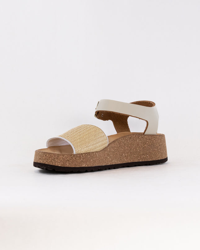 Birkenstock-Papillo Glenda (Women's) - Natural White Raffia Leather