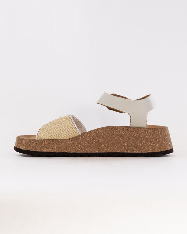 Birkenstock-Papillo Glenda (Women's) - Natural White Raffia Leather