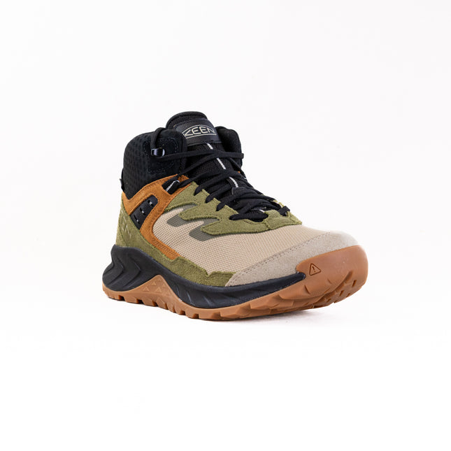 KEEN Hightrail Mid Waterproof Hiking Boot (Men's) - Safari/Black