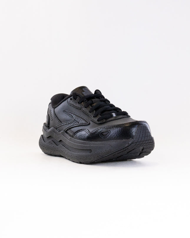 Brooks Ghost Max Leather (Women's) - Black/Black