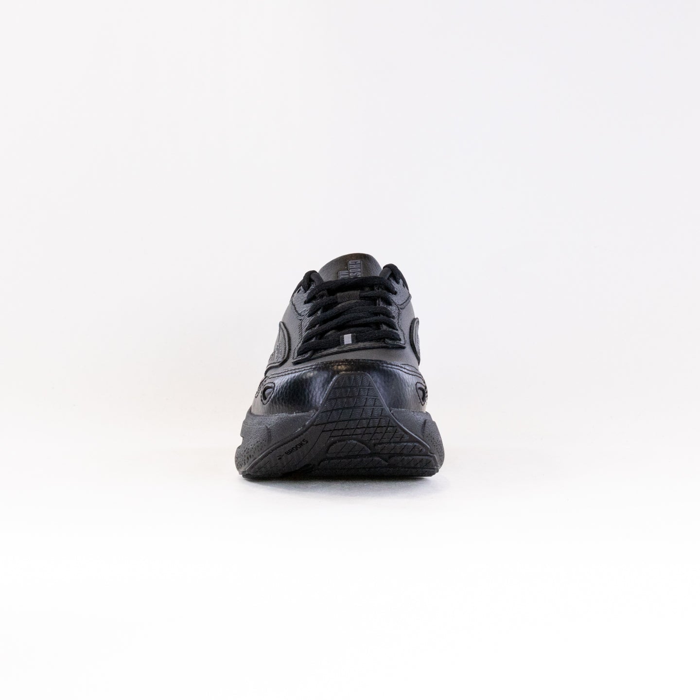 Brooks Ghost Max Leather (Men's) - Black/Black