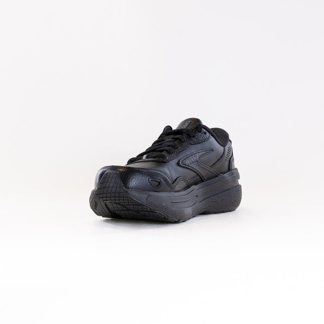 Brooks Ghost Max Leather (Women's) - Black/Black