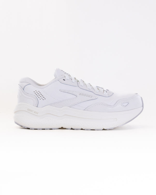 Brooks Ghost Max Leather (Women's) - White/White
