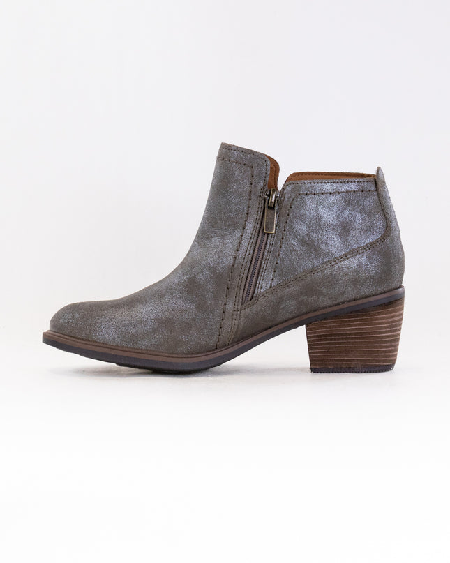 Clarks Neva Lo (Women’s) - Taupe Metallic Leather