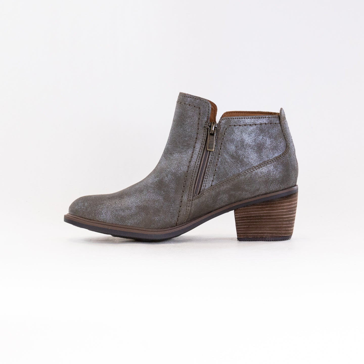 Clarks Neva Lo (Women’s) - Taupe Metallic Leather