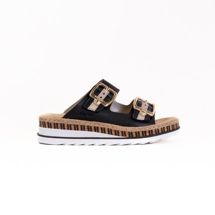 Rieker Regina V7955 (Women's) - Black/Nude
