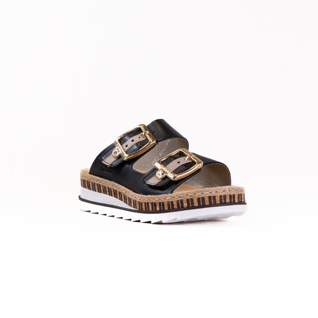Rieker Regina V7955 (Women's) - Black/Nude