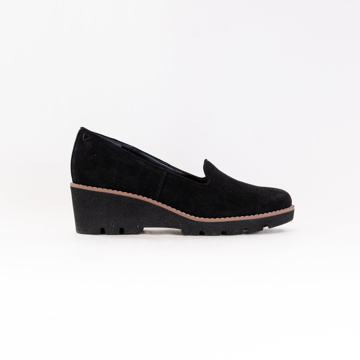 Vionic Willa Wedge (Women's) - Black Suede