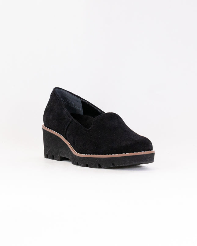 Vionic Willa Wedge (Women's) - Black Suede