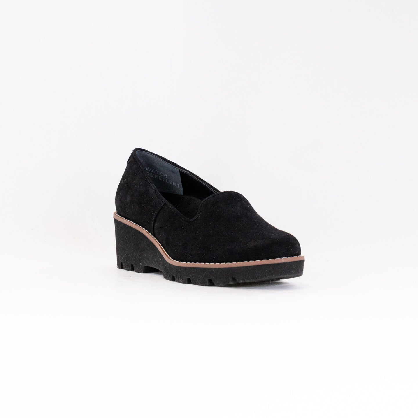 Vionic Willa Wedge (Women's) - Black Suede