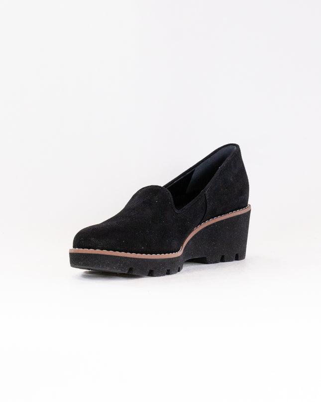 Vionic Willa Wedge (Women's) - Black Suede