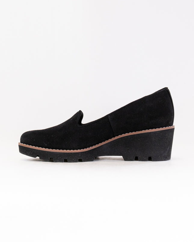 Vionic Willa Wedge (Women's) - Black Suede