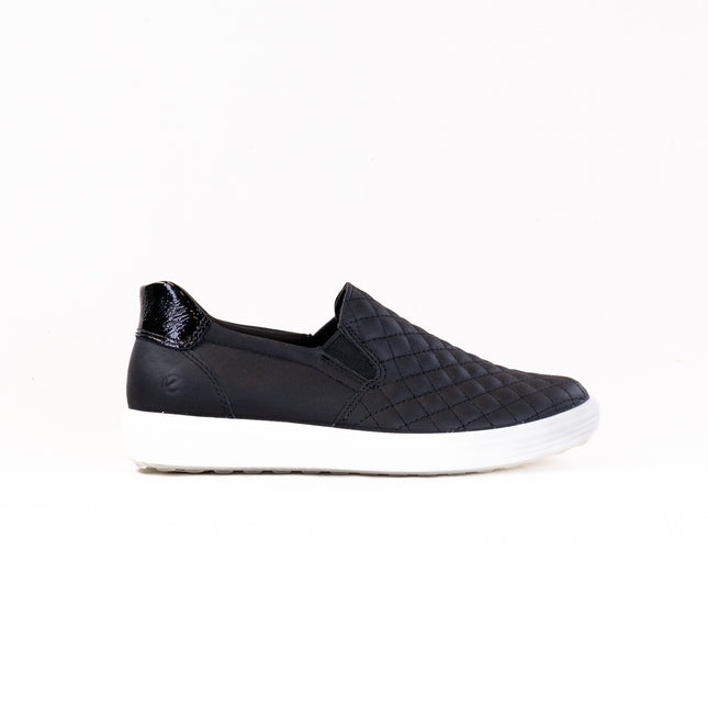 Ecco Soft 7 Easy Slip-On (Women's) - Black