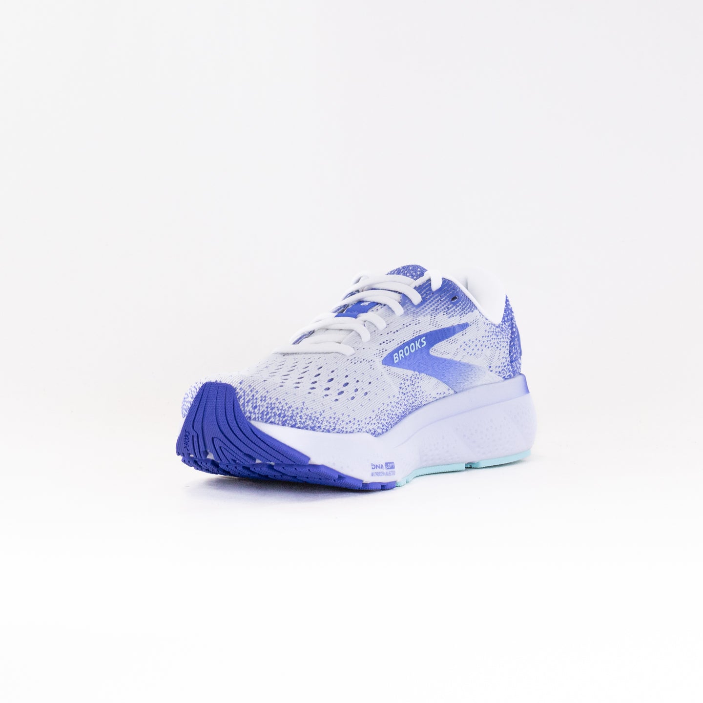 Brooks Ghost 16 (Women’s) - White/Amparo Blue/Limpet Shell