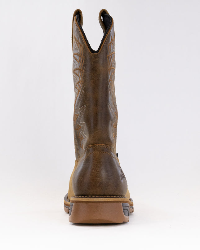 Irish Setter Marshall 11'' Waterproof Leather Safety Toe Pull-On (Men's) - Brown