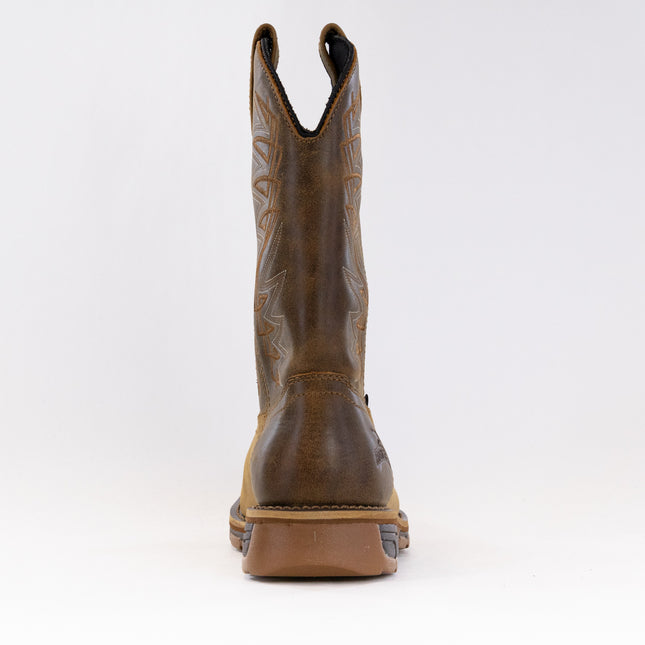 Irish Setter Marshall 11'' Waterproof Leather Safety Toe Pull-On (Men's) - Brown
