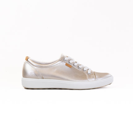 Ecco Soft 7 Sneaker (Women's) - Pure White/Gold
