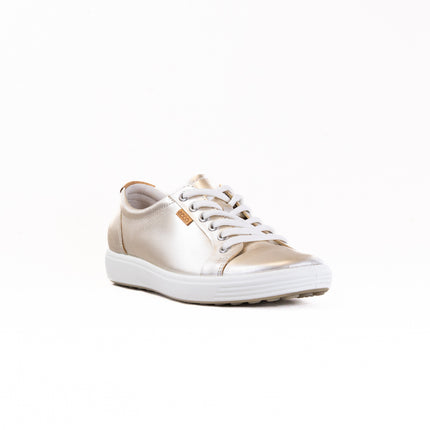 Ecco Soft 7 Sneaker (Women's) - Pure White/Gold