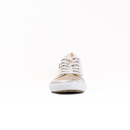 Ecco Soft 7 Sneaker (Women's) - Pure White/Gold