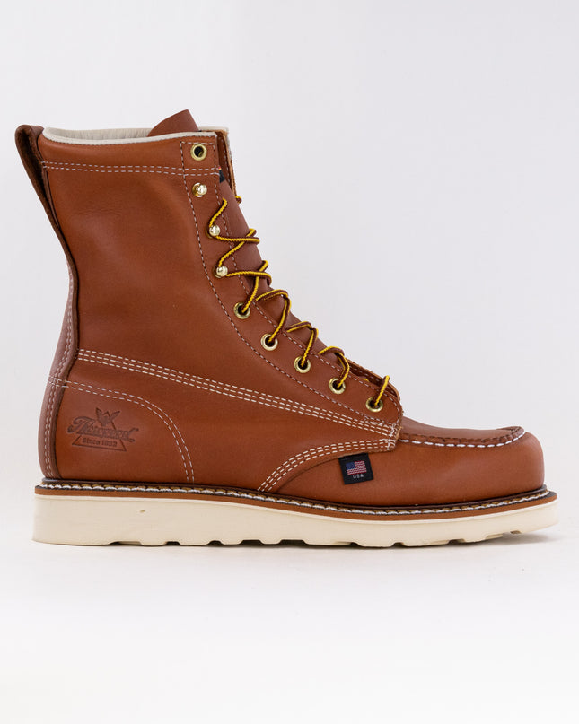 Thorogood American Heritage 8'' Moc Toe Maxwear Wedge (Men's) - Tobacco Brown